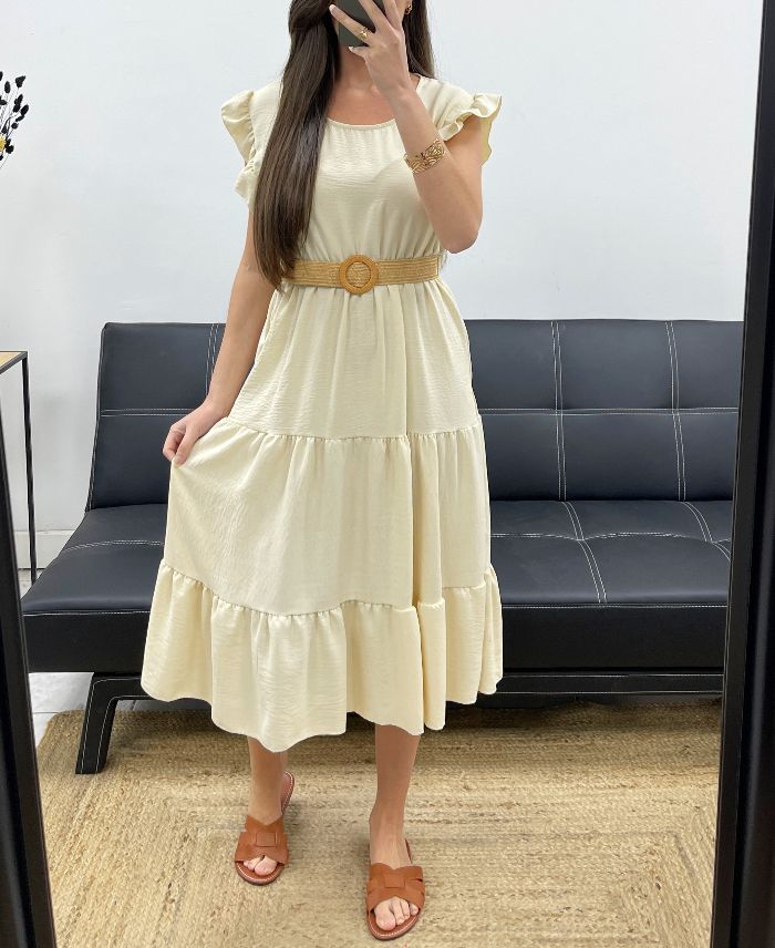 Robe avec ceinture
