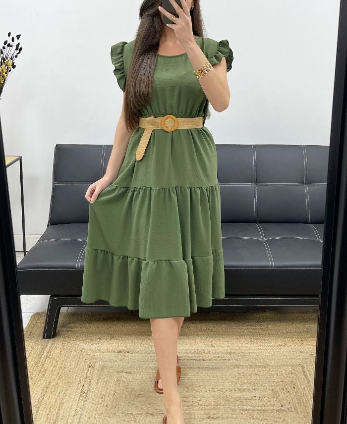 Robe avec ceinture