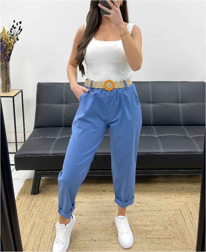 Pantalon avec ceinture