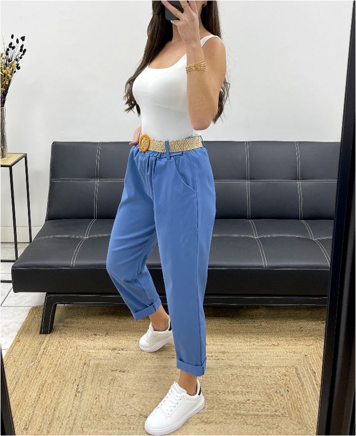 Pantalon avec ceinture