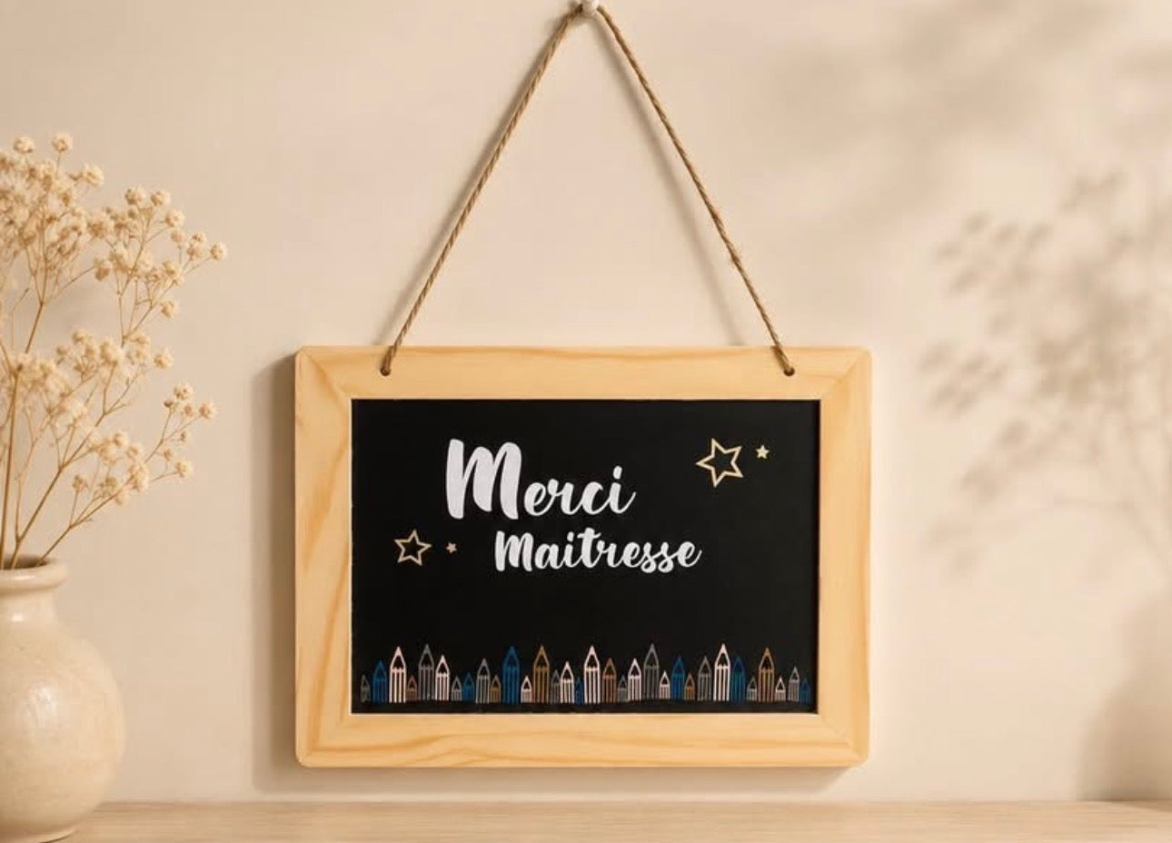 Ardoise Merci Maîtresse