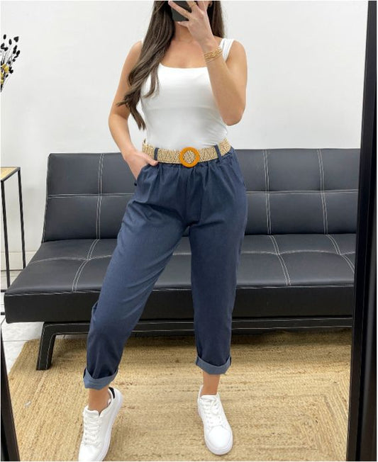 Pantalon avec ceinture