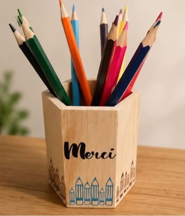 Pot à crayon Merci